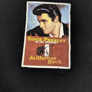Elvis Presley At His Greatest Jailhouse Rock Black Tshirt Size Medium